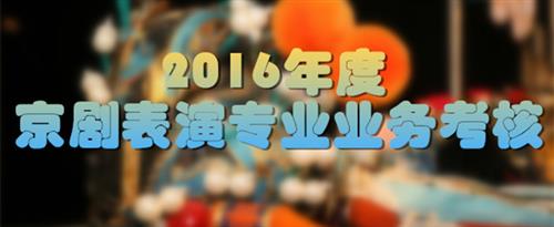 操调教网站国家京剧院2016年度京剧表演专业业务考...